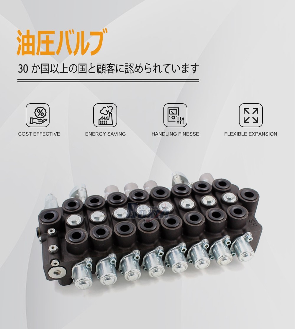 HSW50 Manual and Joystick 8 Spool Monoblock Directional Valve